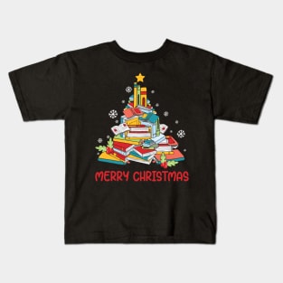 Merry bookmas Kids T-Shirt